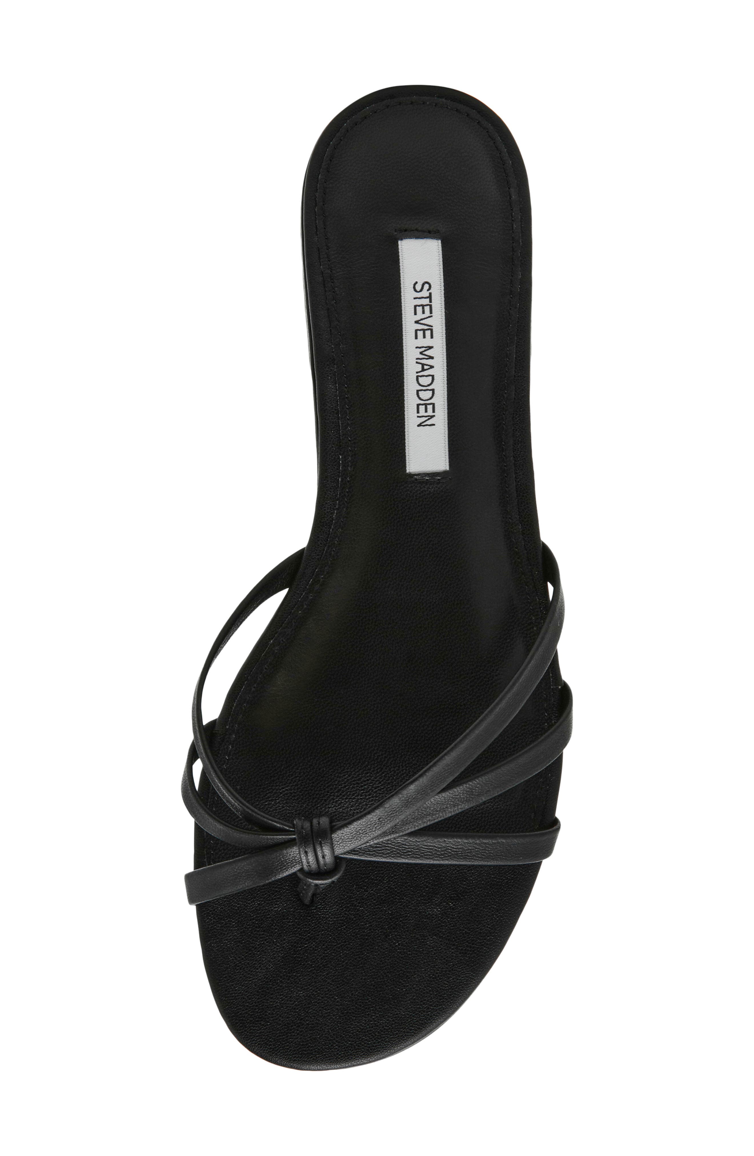 Steve Madden Calissi Flip Flop, Alternate, color, Black Leather