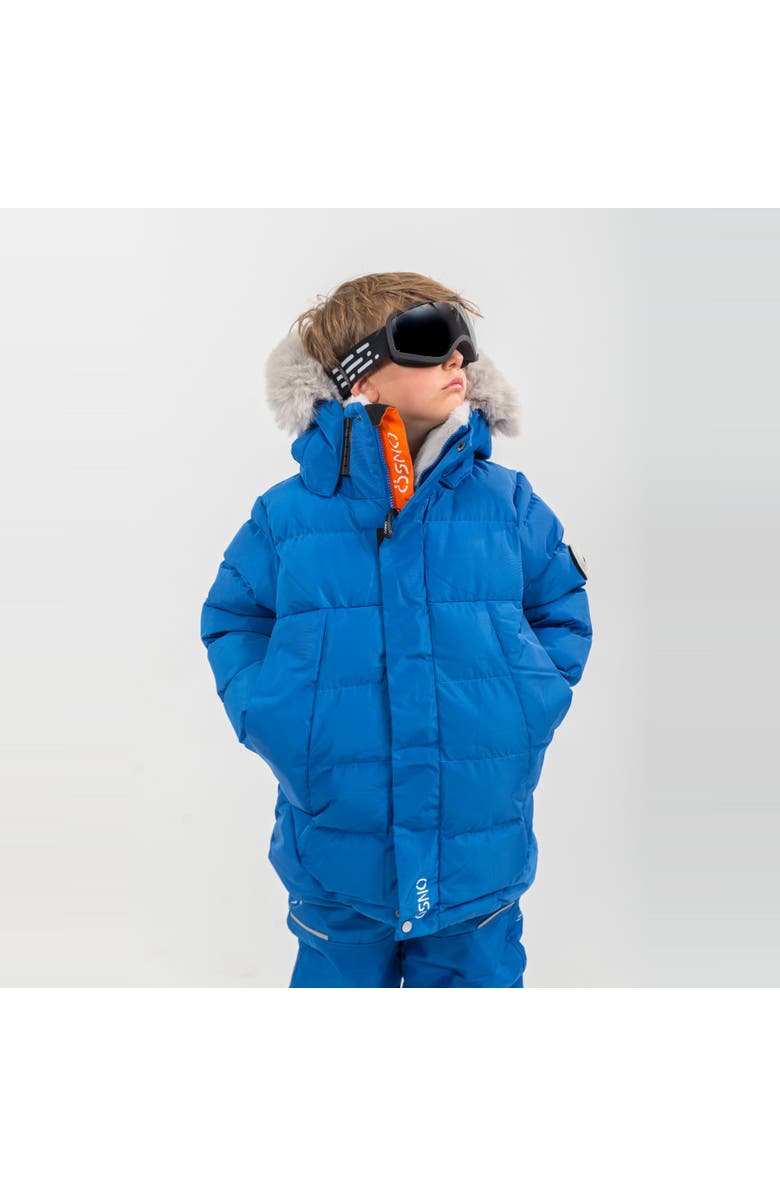 ÖSNO Liam Luxury Snowsuit Trendy, Main, color, With Light Grey Fur