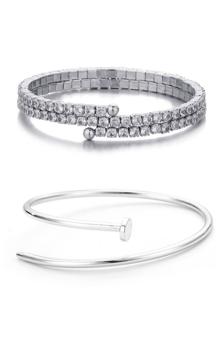 Adornia Set of 2 Assorted Bracelets, Main, color, 