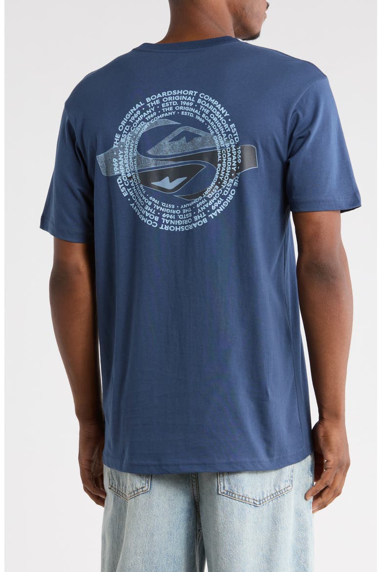 Yin Vortex Graphic T-Shirt, Alternate, color, NAVY