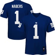 Outerstuff Youth Malik Nabers Royal New York Giants Replica Player Jersey
