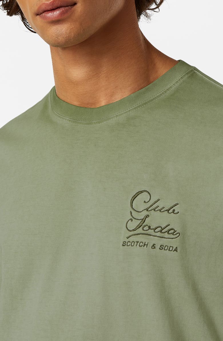 Scotch & Soda Relaxed Fit Logo Graphic T-Shirt, Alternate, color, Army