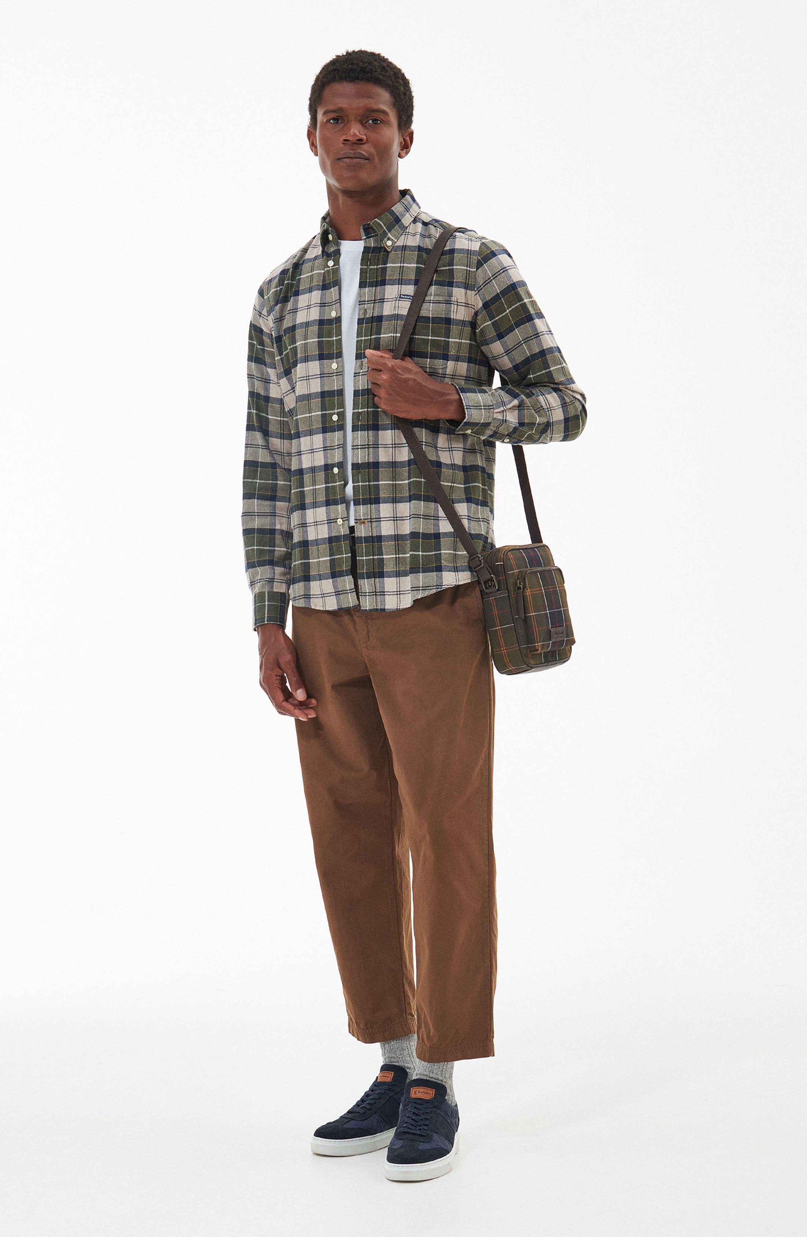 Barbour Tartan Crossbody Bag, Alternate, color, 