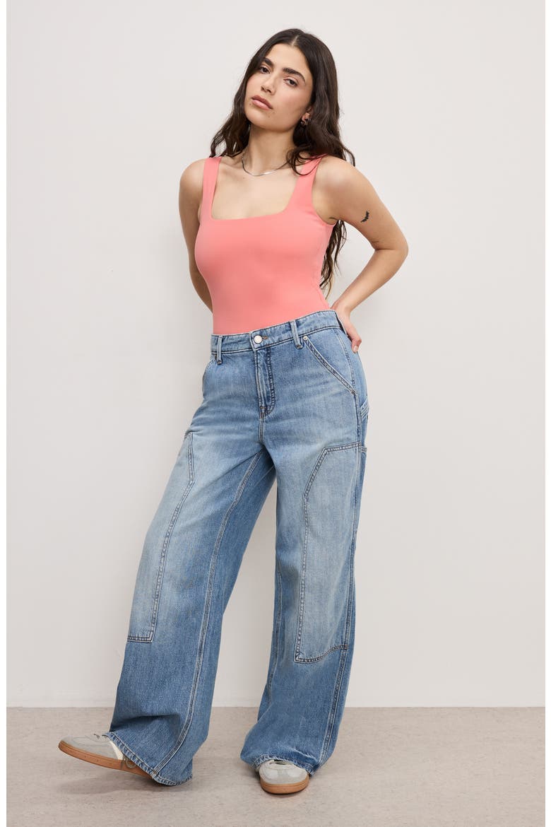 Good Standard Ease Petite Carpenter Jeans, Alternate, color, INDIGO879