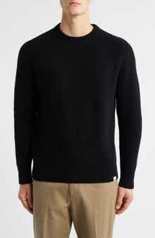MERZ B SCHWANEN Wool & Cashmere Rib Crewneck Sweater