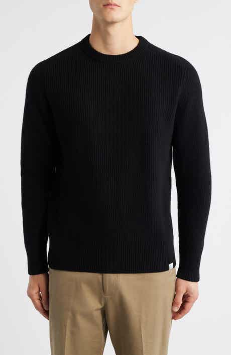 MERZ B SCHWANEN Wool & Cashmere Rib Crewneck Sweater