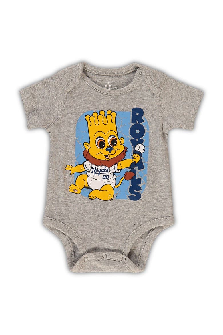 Infant Royal/Light Blue/Heathered Gray Kansas City Royals 3-Pack Change Up Bodysuit Set, Alternate, color, Royal