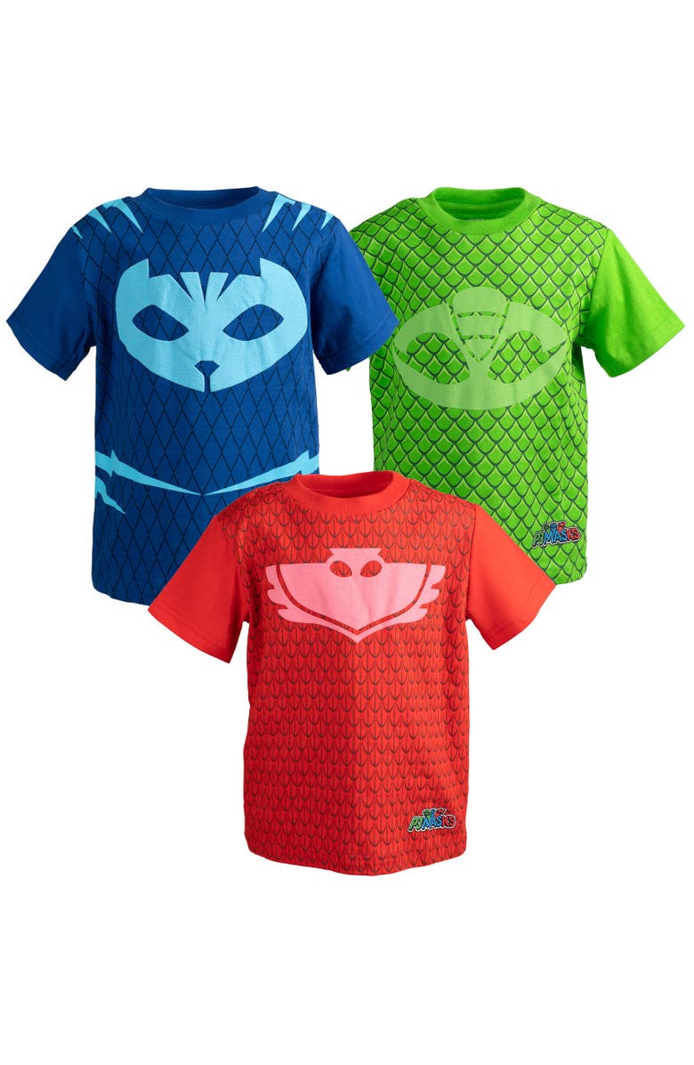 PJ MASKS 3-Pack T-Shirts, Main, color, Multicolor