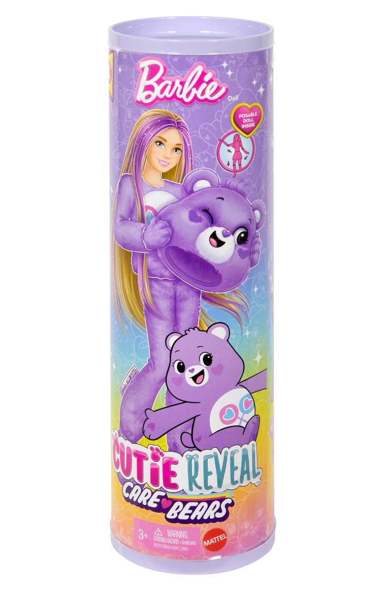 Barbie Care Bears Cutie Reveal<sup>™</sup> Share Bear Doll with 10 Surprises, Alternate, color, 