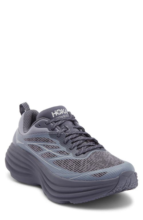 Hoka Bondi 8 Caged Sneaker In Gray