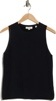 Vince Double Layer Cotton Blend Tank