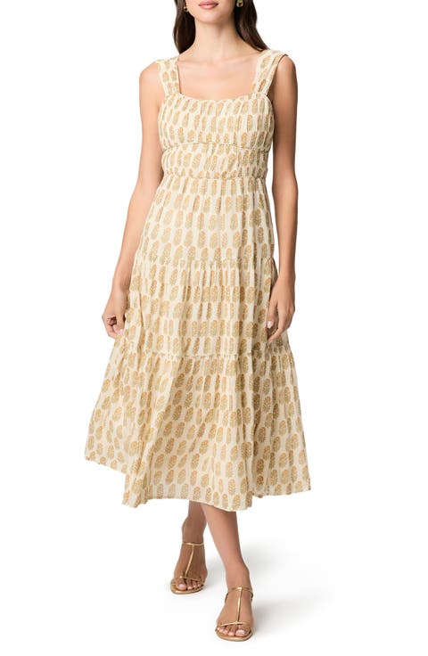 Kinney Tiered Cotton Midi Dress