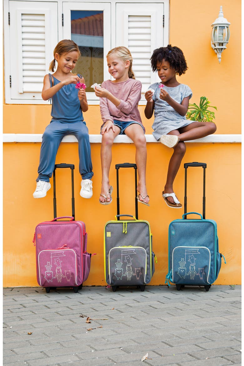 About Friends 18-Inch Rolling Suitcase, Alternate, color, MELANGE BLUE
