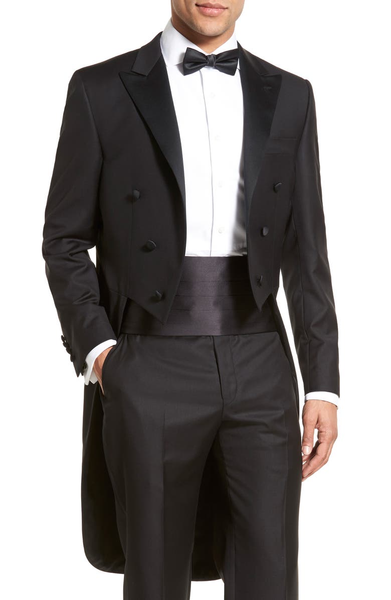 Hickey Freeman Classic Fit Wool Tuxedo, Alternate, color, 
