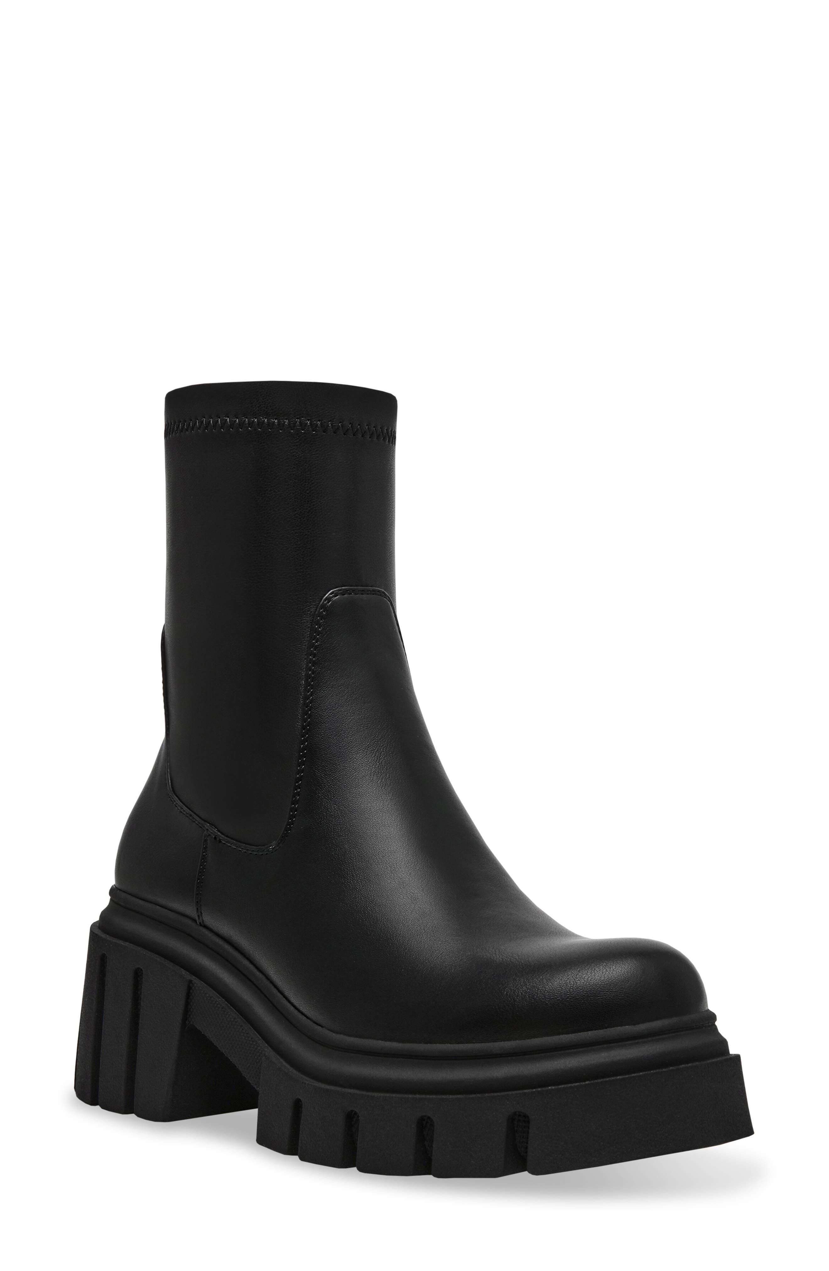 Boomba Lug Sole Bootie, Main, color, BLACK