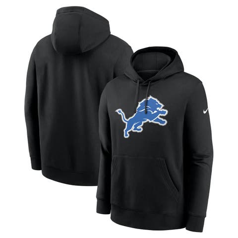 Men's Nike Black Detroit Lions Club Fleece Pullover Hoodie