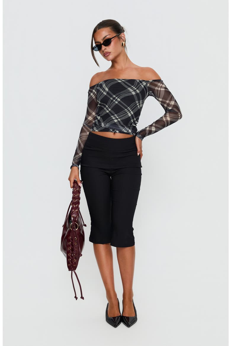 Siarah Off the Shoulder Mesh Top, Alternate, color, MULTI