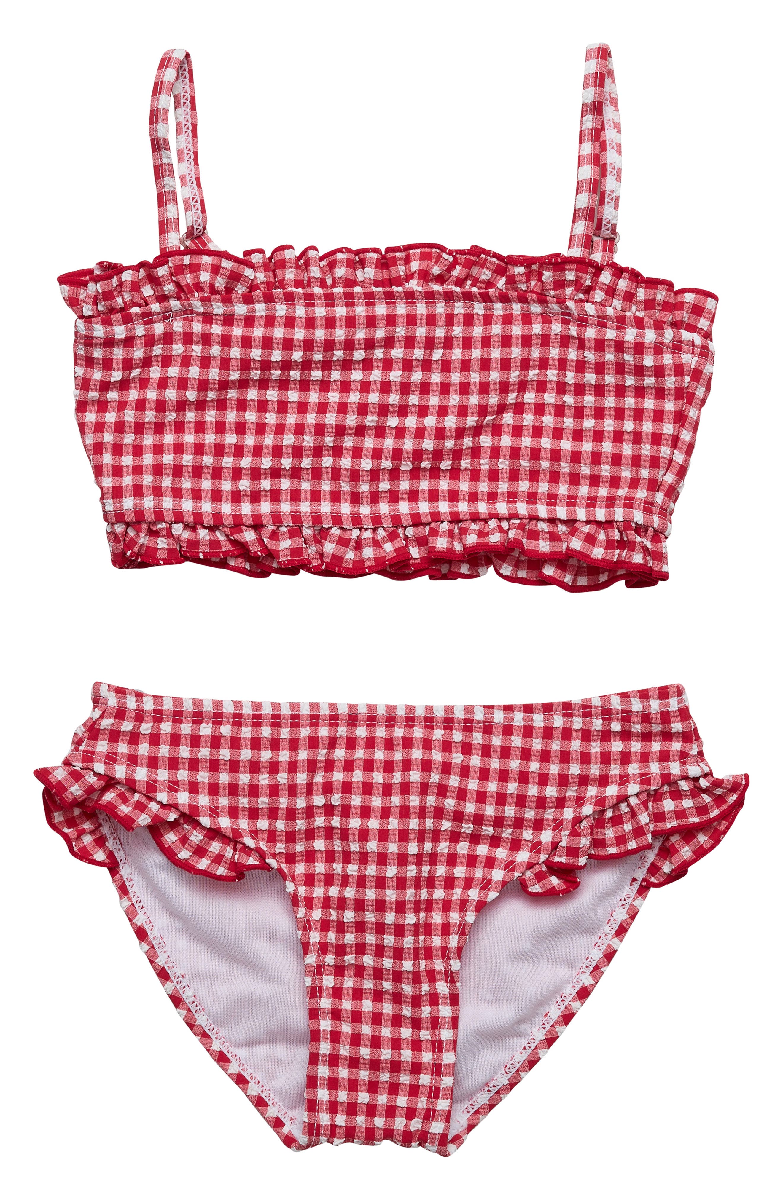 Snapper Rock Kids' Picnic Party Gingham Two-Piece Swimsuit | Nordstromrack
