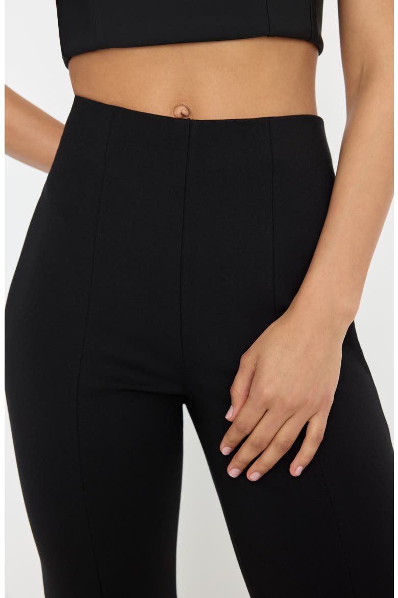 Soft Stretch Pull-On Ponte Capris, Alternate, color, BLACK001