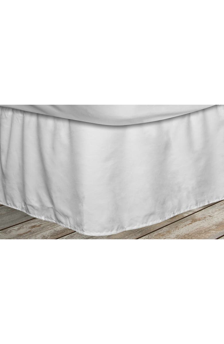 Duck River Textile Queen Frita Elastic Fastner Pleated Bedskirt - White, Main, color,