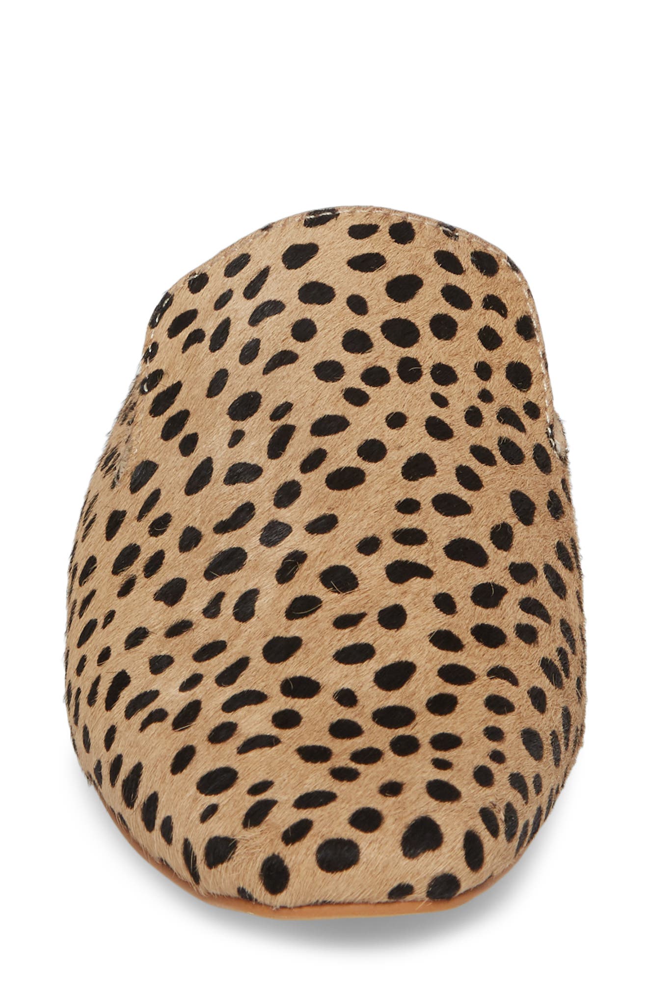 Brie Flat Mule, Alternate, color, LEOPARD CALF HAIR