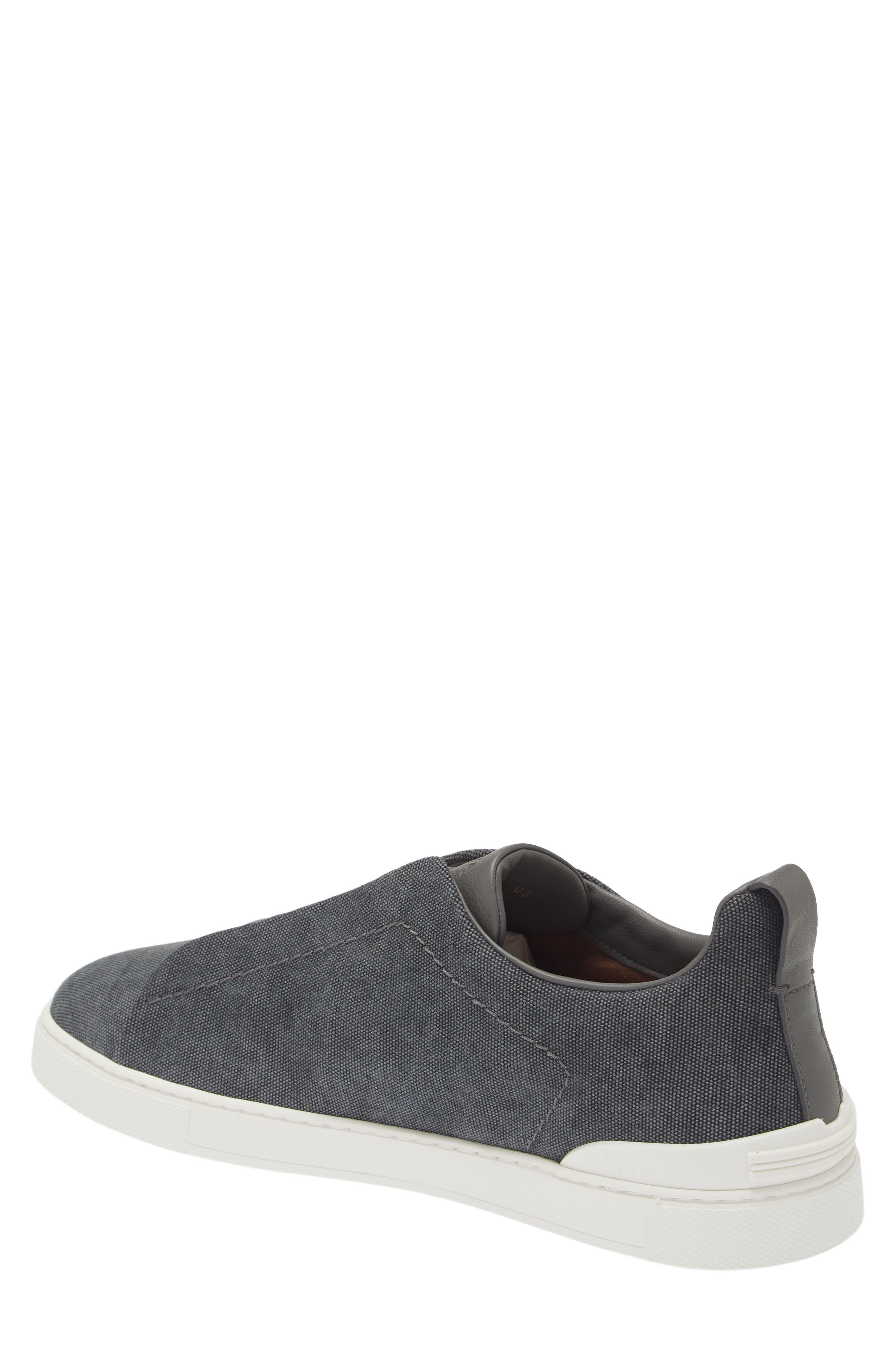 ZEGNA Triple Stitch Low Top Sneaker, Alternate, color, 