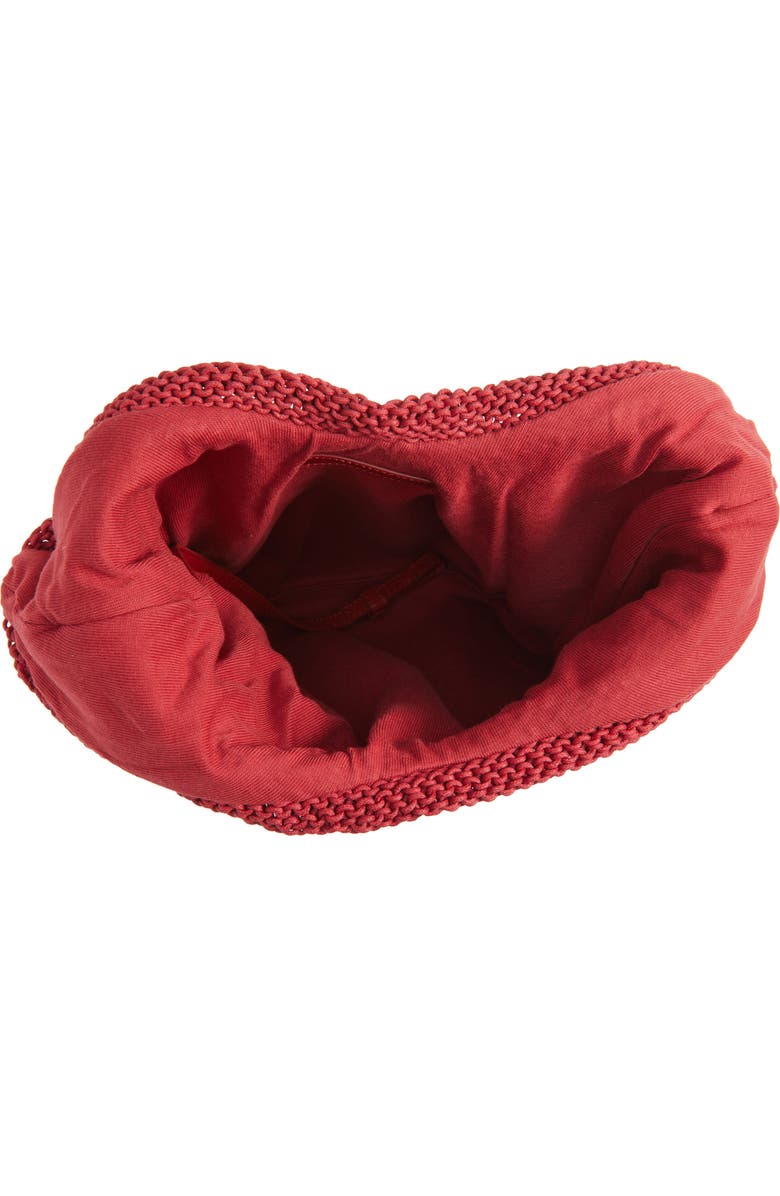 JW Anderson Knit Hobo Bag, Alternate, color, Red/ Multi 452