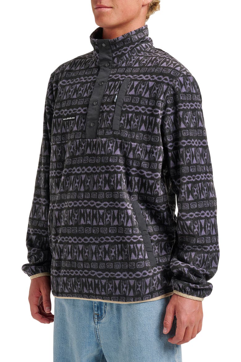 No Destination Fleece Pullover, Alternate, color, GRAYSTONE
