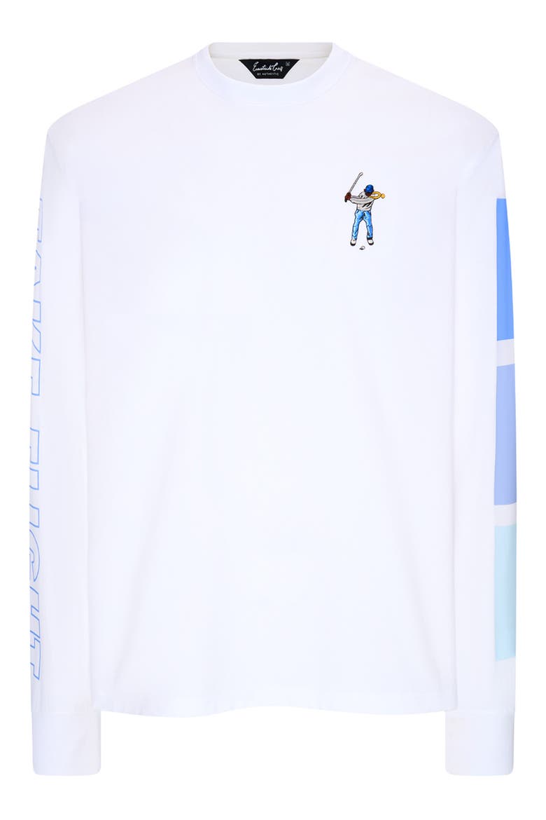 Flight Club Long Sleeve Graphic T-Shirt, Main, color, BRIGHT WHITE