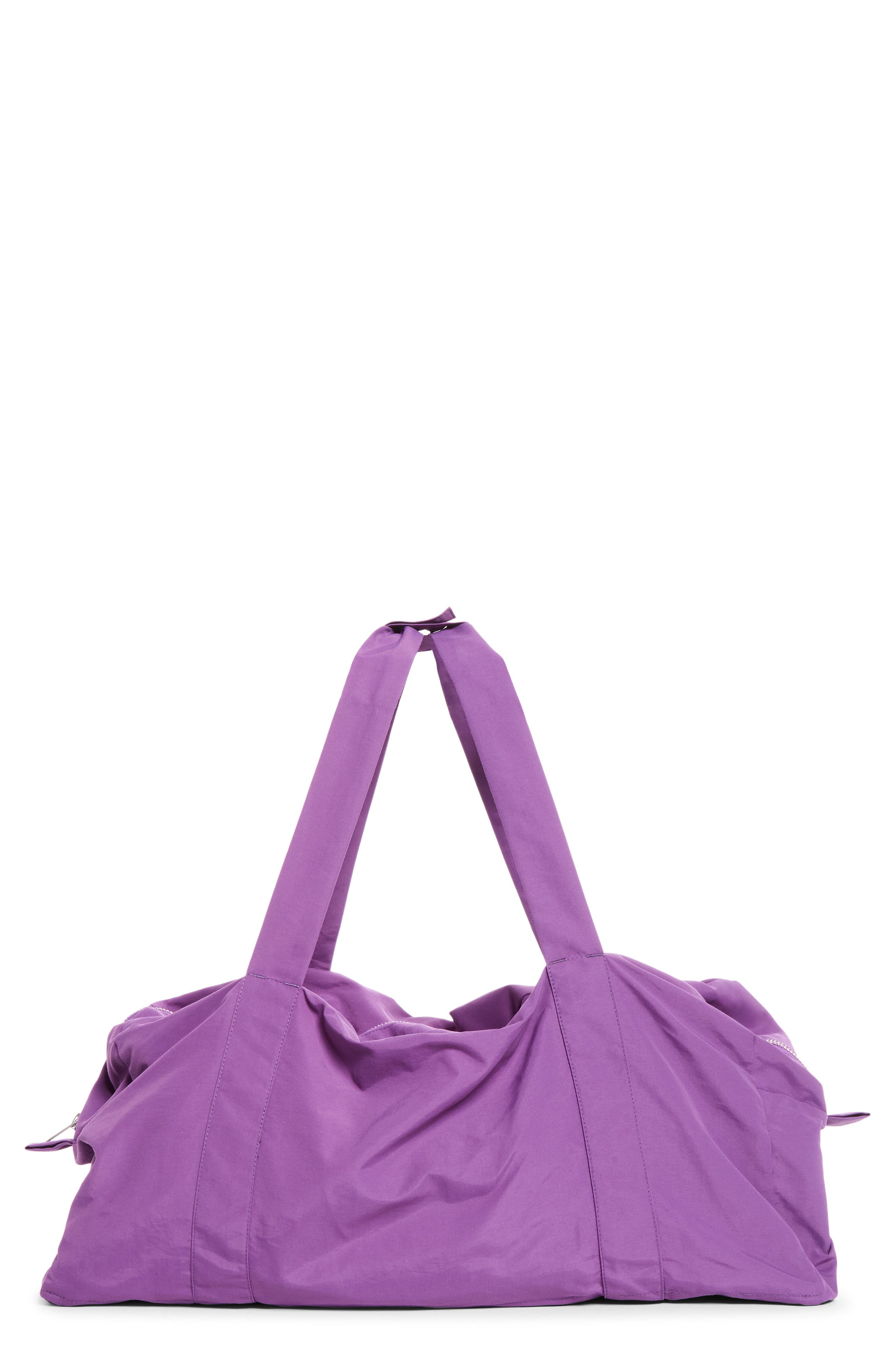 Nylon Travel Bag, Main, color, PURPLE