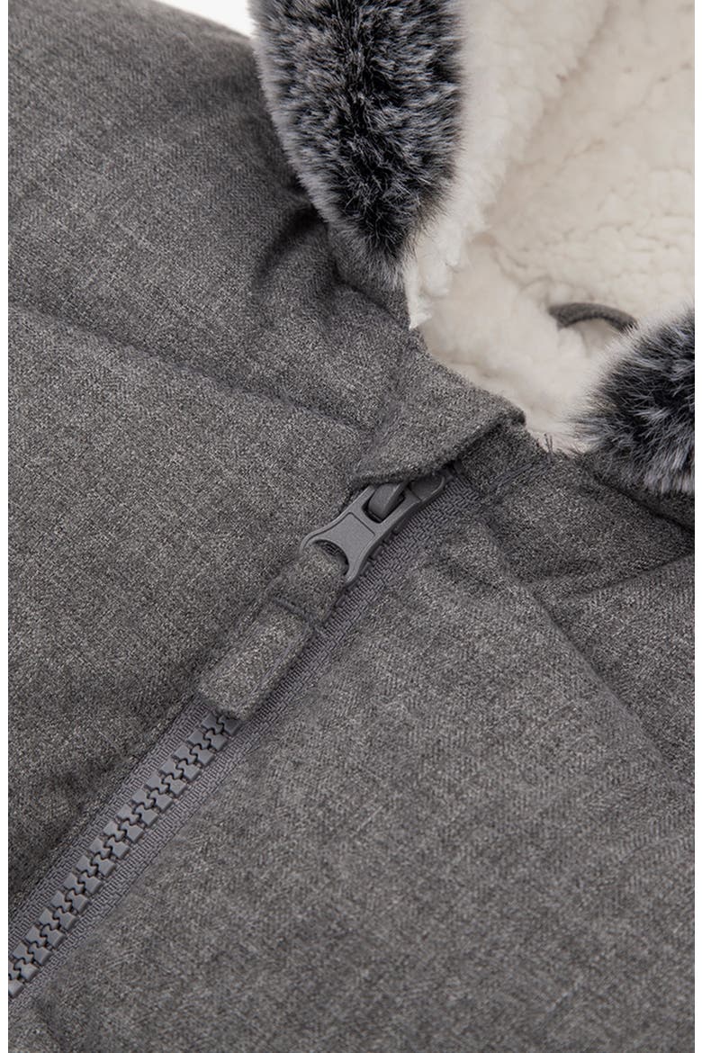 Cozy Fleece Lined Warm Winter Coat with Hood, Alternate, color, Winter Grey