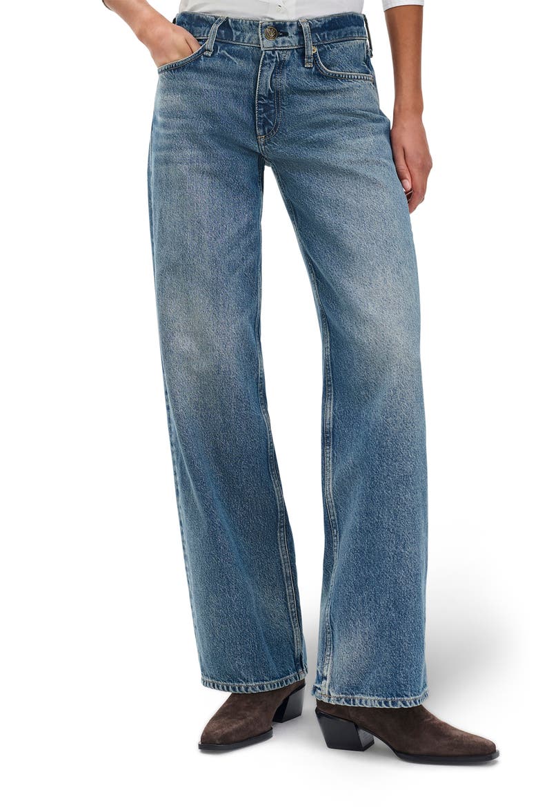 Cam Low Rise Relaxed Straight Jeans, Main, color, ECHO
