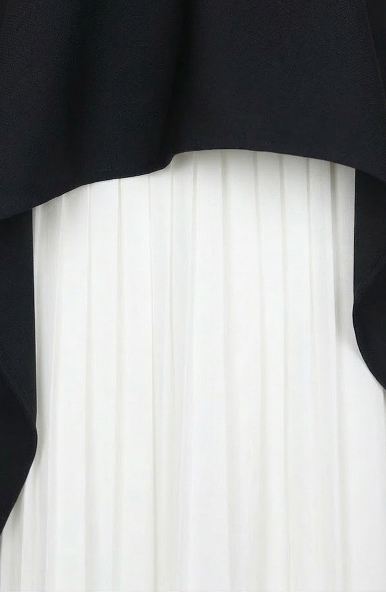 Modenaire Halter Neck Asymmetric Layered Dress, Alternate, color, 