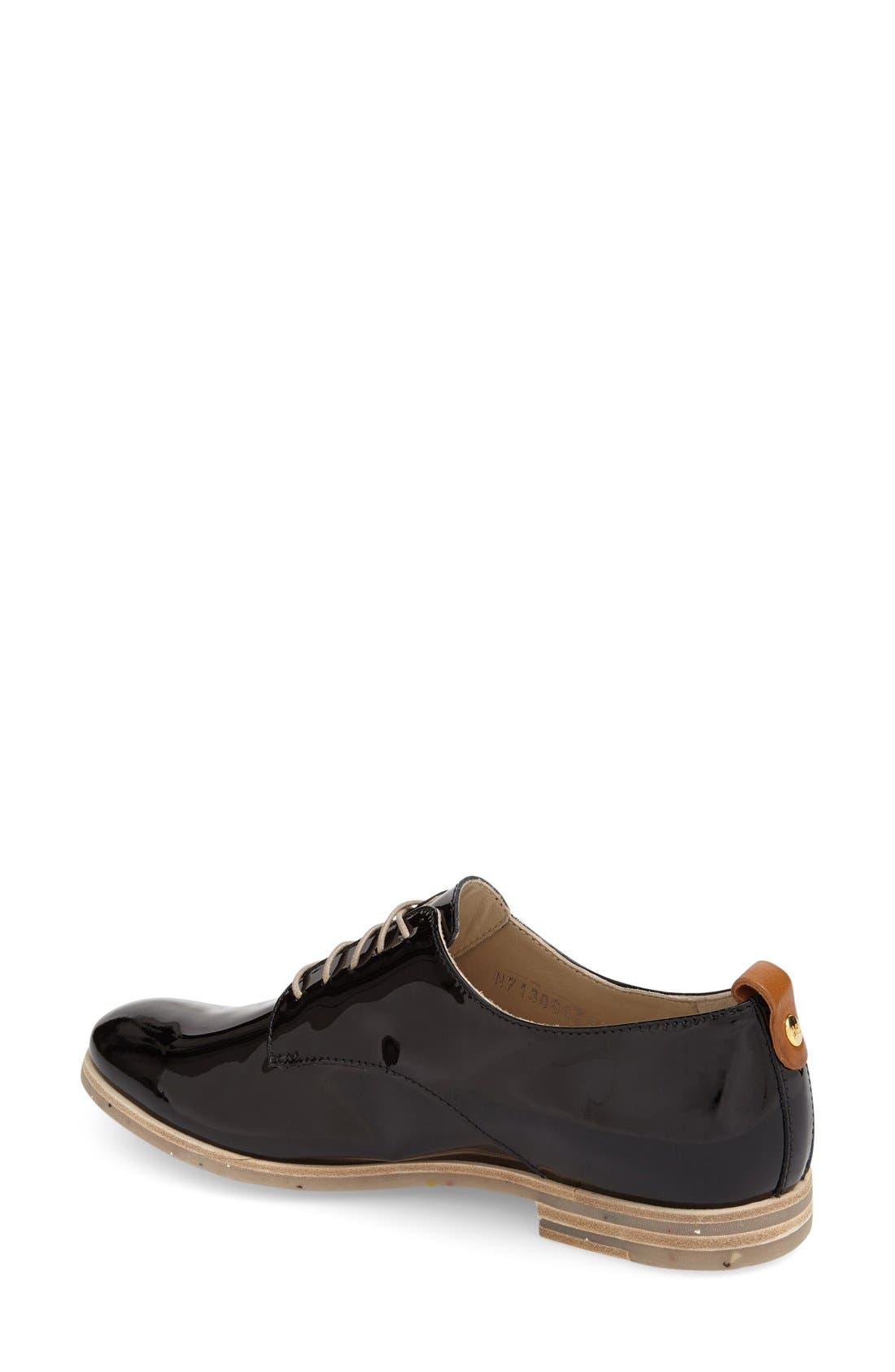 Double Sole Oxford, Alternate, color, BLACK PATENT