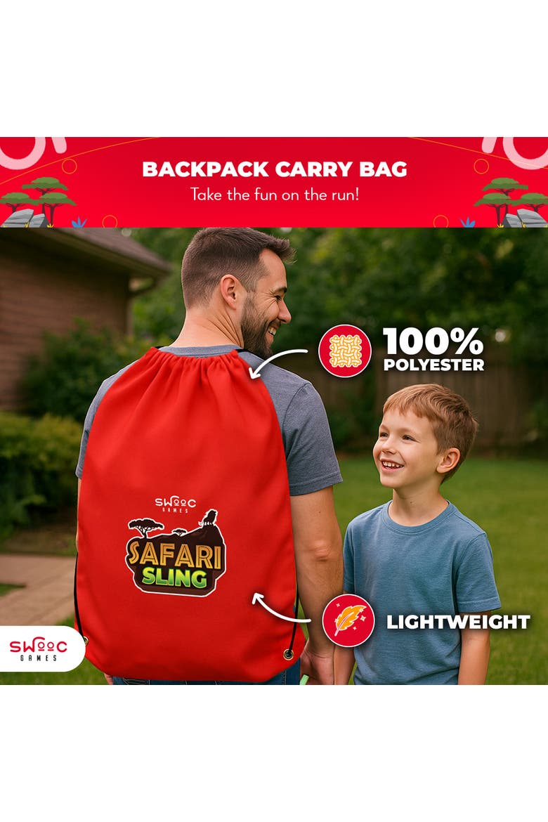 Safari Sling | 2-in-1 Bean Bag Toss Game for Kids, Alternate, color, Multicolored