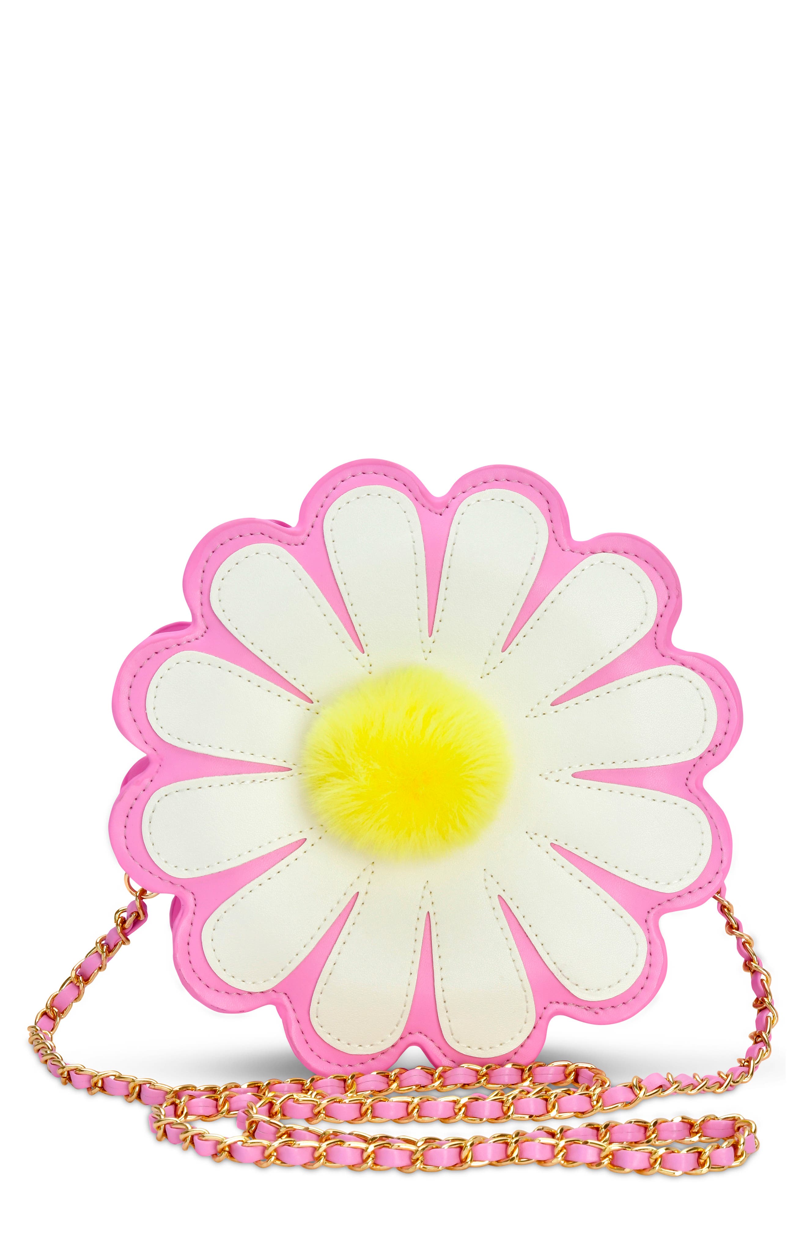 Iscream Kids' Daisy Love Faux Leather Crossbody Bag, Main, color, Pink Multi