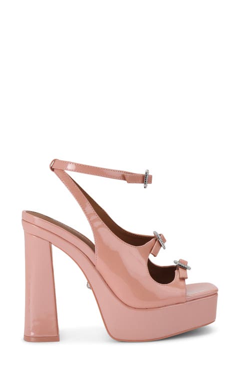 Triple Buckle Platform Sandal (Women)