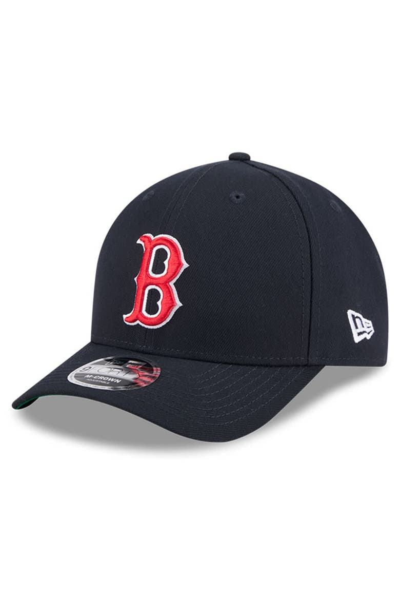 New Era Men's New Era Navy Boston Red Sox Baseball Hall of Fame 9FORTY M-Crown Adjustable Hat, Alternate, color, Navy