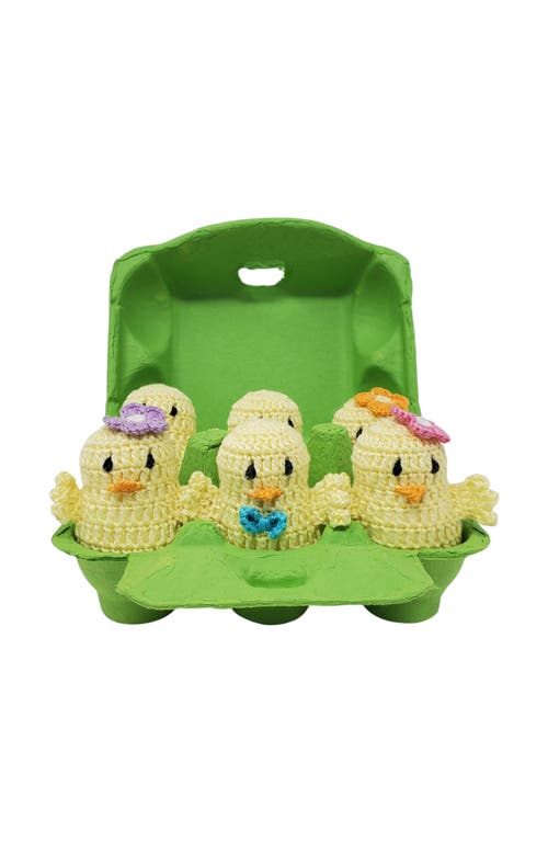 Melange Collection Crochet Chick Ornaments In Yellow