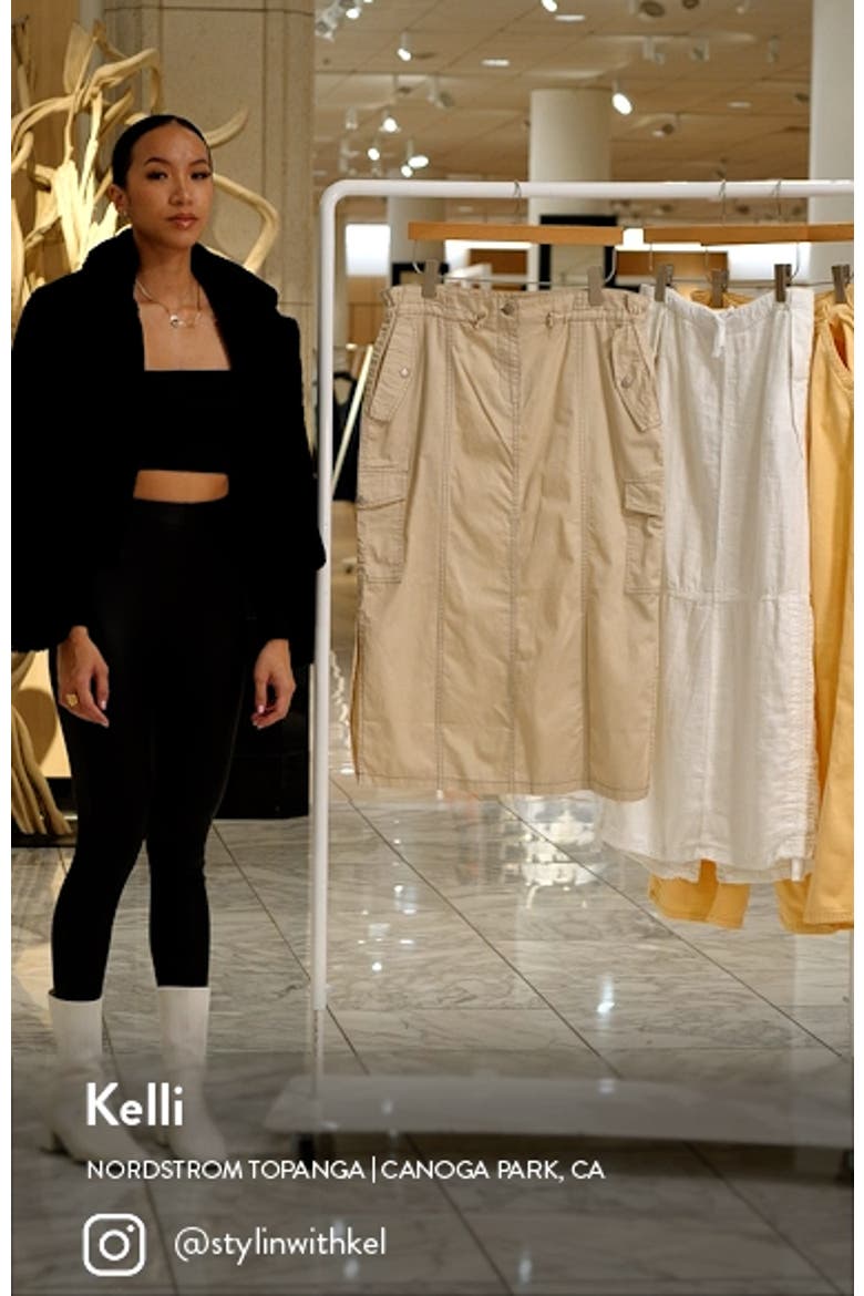 Toggle Waist Cargo Skirt video