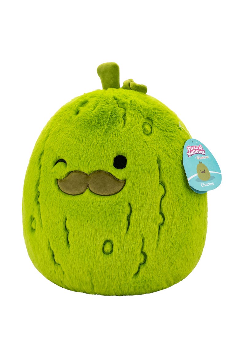 12 Inch Charles The Green Pickle Plush, Alternate, color, Multicolored