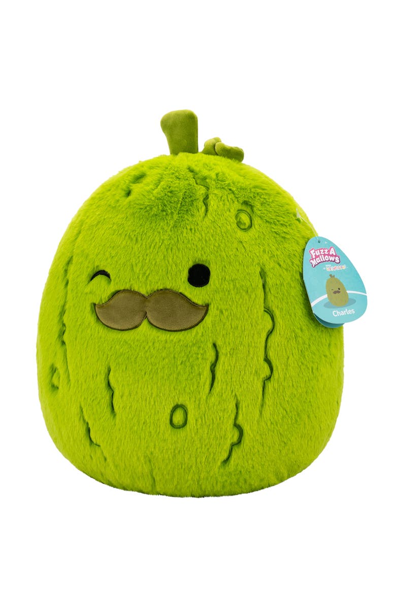 SQUISHMALLOWS 12 Inch Charles The Green Pickle Plush, Alternate, color, Multicolored