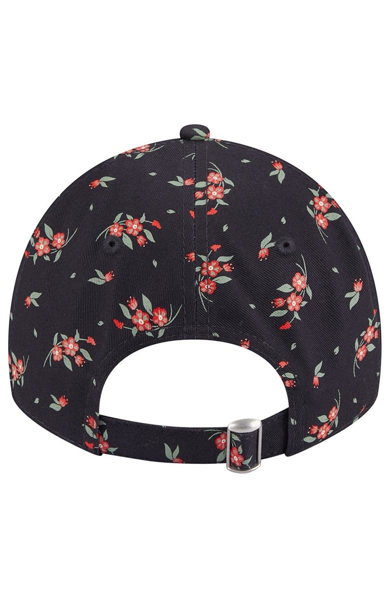 New Era Women's New Era Navy Cleveland Guardians Bloom 9TWENTY Adjustable Hat, Alternate, color,