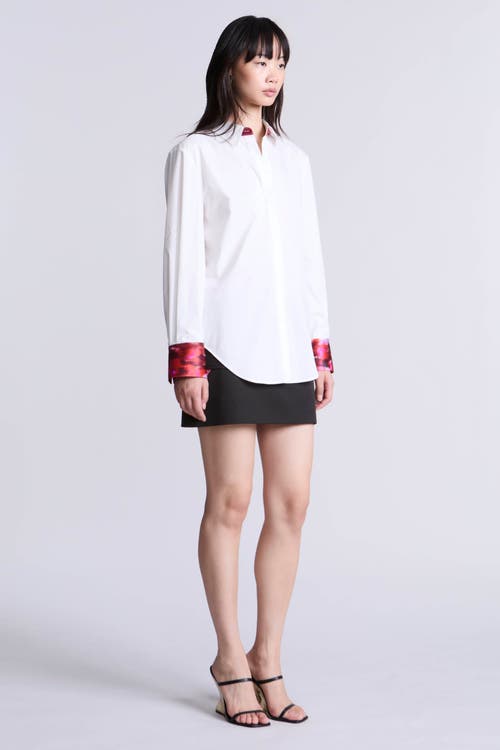 Bcbg Oversize Shirt In White