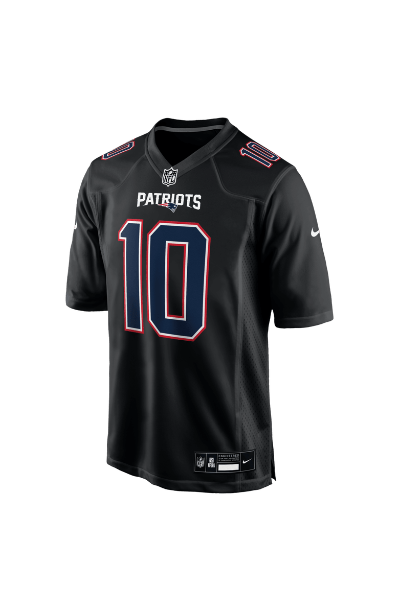 Nike Men's Nike Drake Maye Carbon Black New England Patriots Game Jersey, Alternate, color, Black