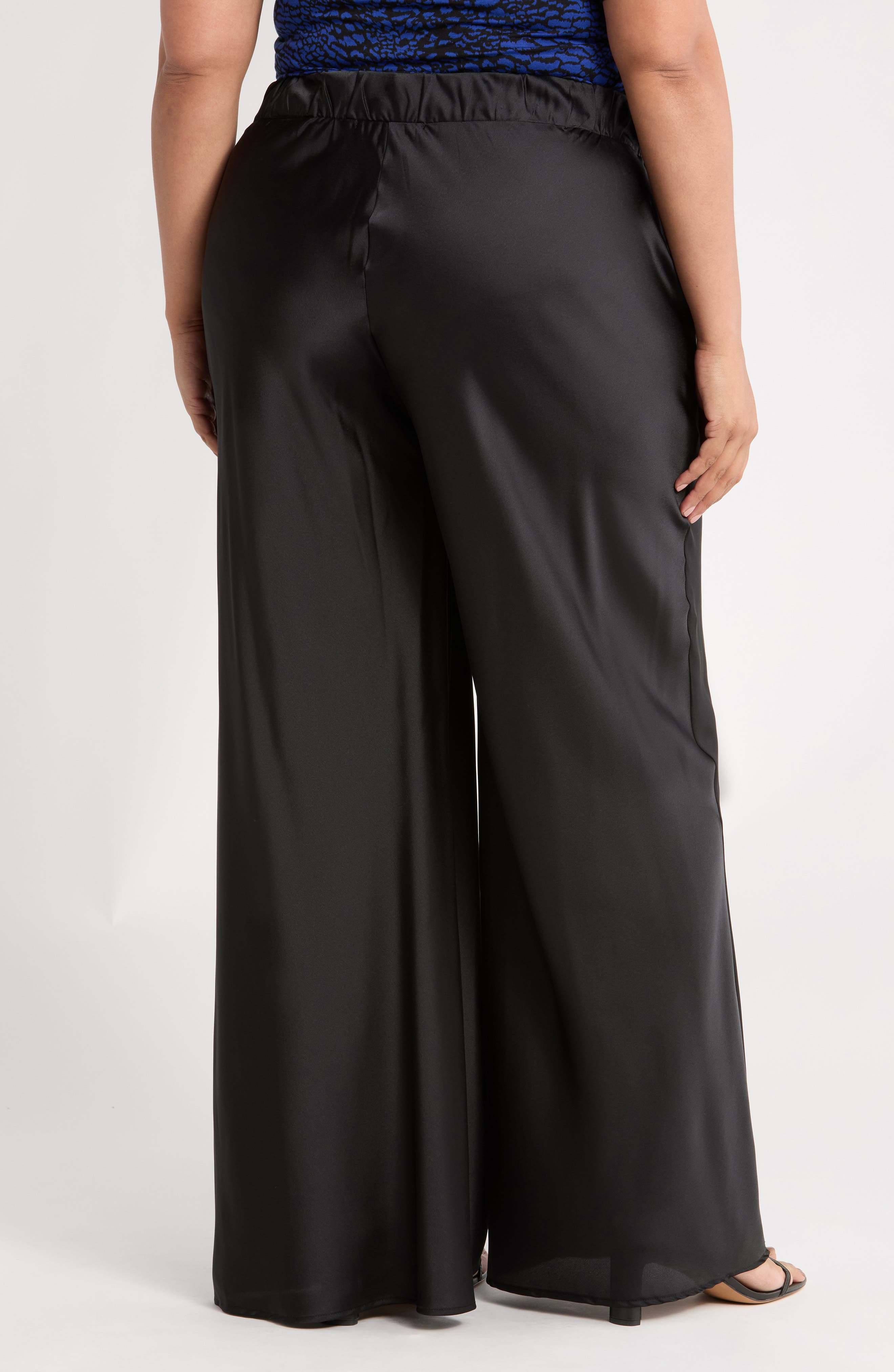 Satin Wide Leg Pants - image 2