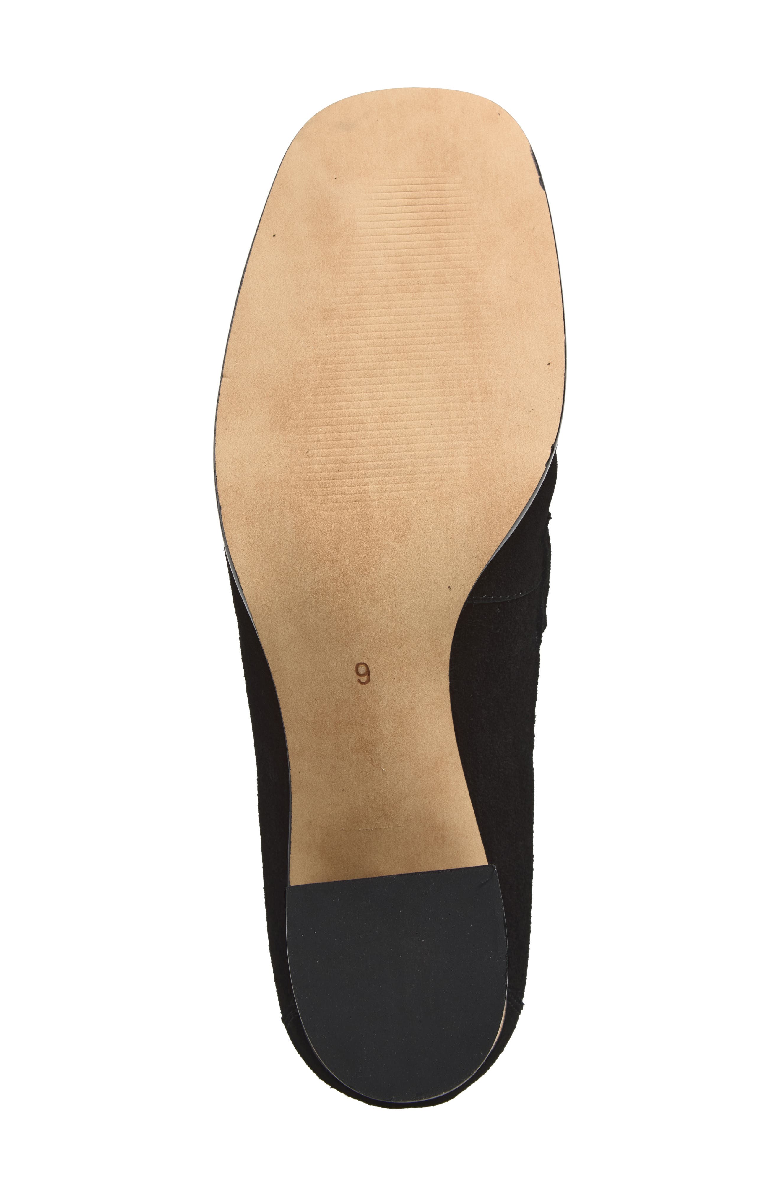 Dafina Bit Loafer Pump, Alternate, color, BLACK SUEDE