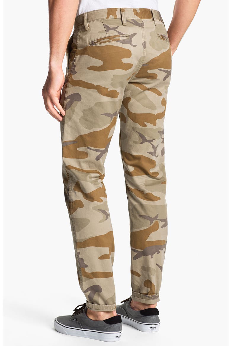 'Alpha Khaki' Slim Straight Leg Chinos, Alternate, color, BROWN CAMO