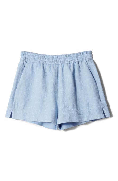 & Other Stories Matelassé Pull-on Shorts In Blue