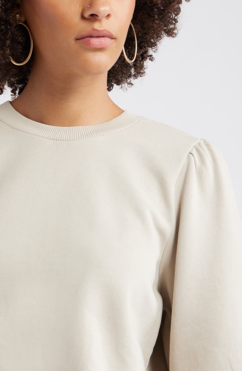 Treasure & Bond Puff Sleeve Sweatshirt, Alternate, color, Grey Chateau